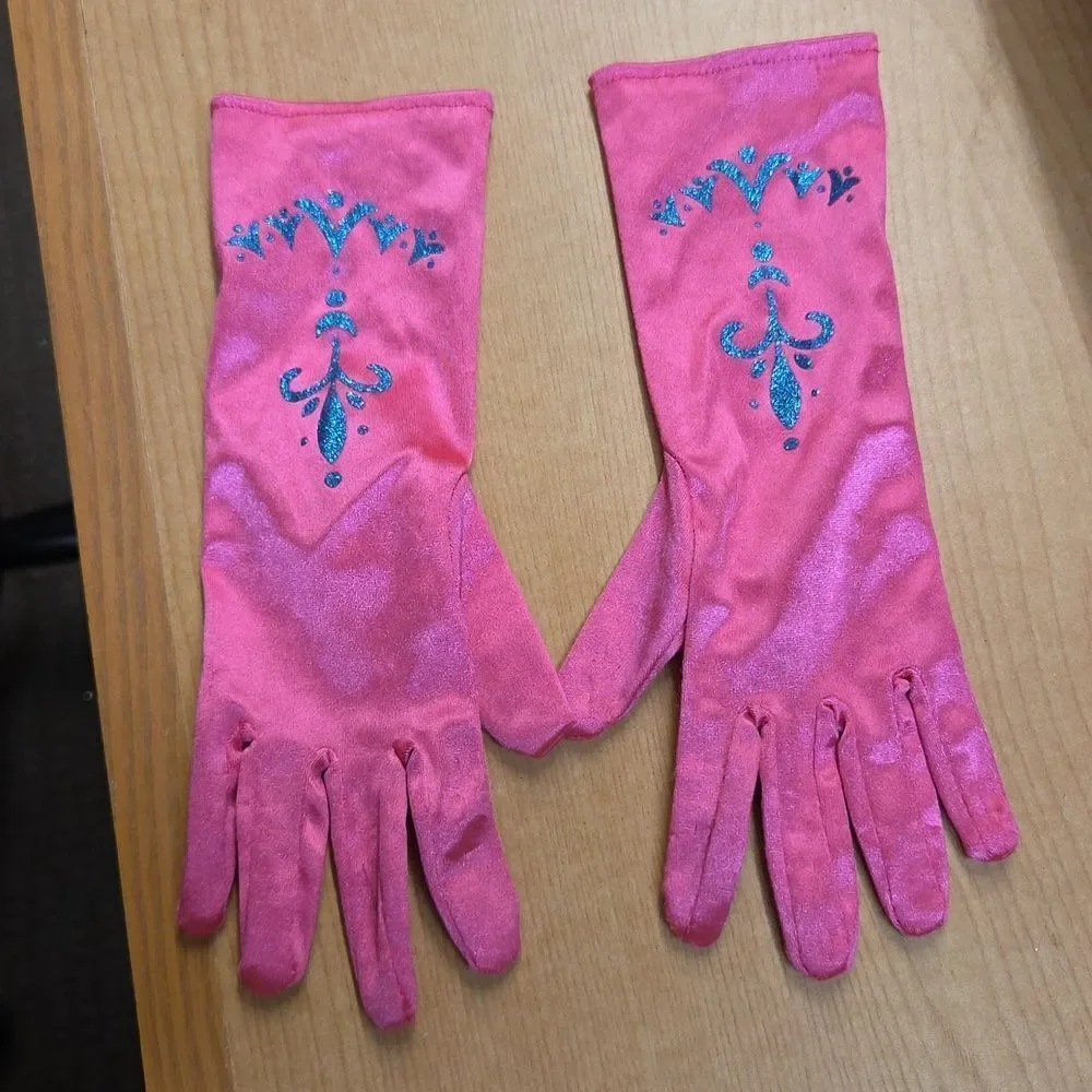 Frozen 2 Anna Costume Girls Size 4-6x 2 Pc. Dress, Cape,‎ Gloves, & boots